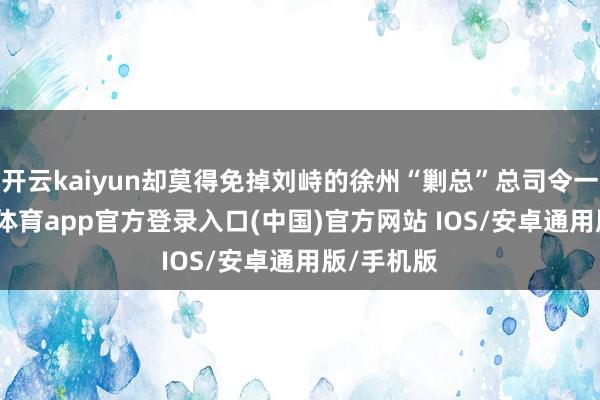 开云kaiyun却莫得免掉刘峙的徐州“剿总”总司令一职-kai云体育app官方登录入口(中国)官方网站 IOS/安卓通用版/手机版