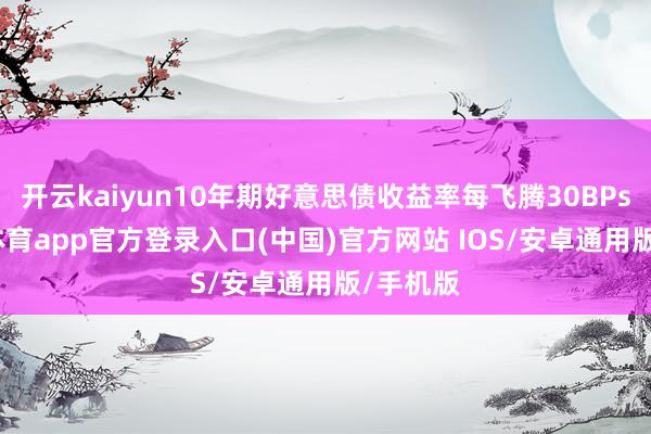 开云kaiyun10年期好意思债收益率每飞腾30BPs-kai云体育app官方登录入口(中国)官方网站 IOS/安卓通用版/手机版
