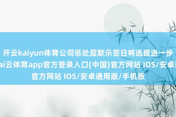 开云kaiyun体育公司惩处层默示翌日将选拔进一步的甩掉方式-kai云体育app官方登录入口(中国)官方网站 IOS/安卓通用版/手机版