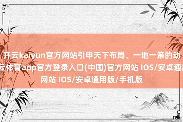 开云kaiyun官方网站引申天下布局、一地一策的动态叮嘱-kai云体育app官方登录入口(中国)官方网站 IOS/安卓通用版/手机版